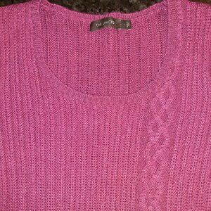 Cranberry Red Open-Weave Light-Weight Sweater * The Limited * Sz L *